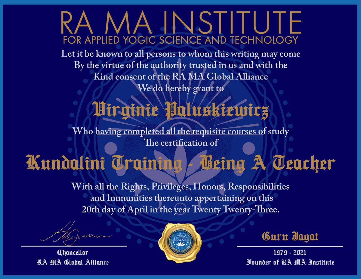 Certificat Being a Teacher